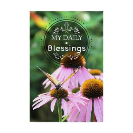 Jean Plout 'My Daily Blessings' Canvas Art,12x19